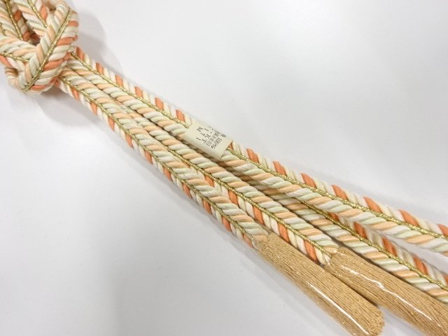 未使用品　正絹　撚り房　手組帯締め